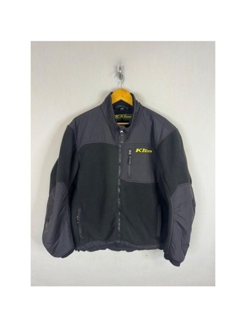 Klim Mens Fleece Full Zip Jacket Black XL Reinforced Overlays 3250-000-150-000